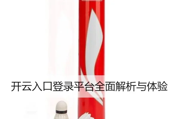 开云入口登录平台全面解析与体验
